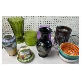 Yankee Candle Warmer, Vases and Bowl