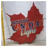 Molson tin sign