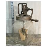 Glass Butter churn barn find!!
