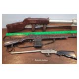 3 toy rifles dash Newell airfire submachine gun,