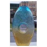 Vintage Donut Hole Controlled Bubbles Art Glass