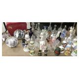 Bells, Tea Cups & Saucers with stands, tin