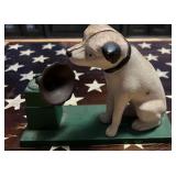 Vintage Metal RCA Dog Bank