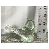 Art glass bird *signed