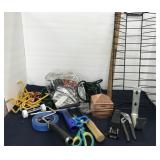 Battery powered screwdriver, extension cord,