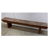 Bucket bench 72x12x15
