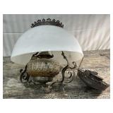 Victorian hanging oil lamp *needs some repair