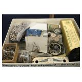 Craft kit- thread, beads, buttons, leather cord,