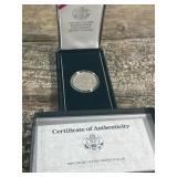 1990 Uncirculated Eisenhower silver dollar