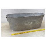 Galvanized tub
