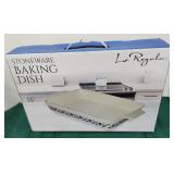 New in box stoneware baking dish
