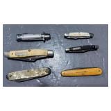 6 pocket knives sears craftsman, Winchester &