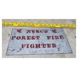 Nyscd Forest fire fighter sign