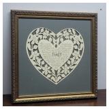 Cindy Jacobs Family Paper cutout in nice gold