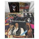 Elvis Presley and Kiss records *some cases empty