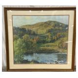 W.L. Metcalf print - Celebrating light and time