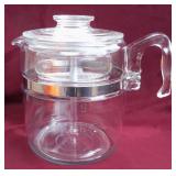 Vintage PYREX Flameware 9 Cup Coffee Pot