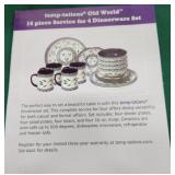 16pc New in box set of temptations china green not