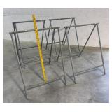 4 Folding Metal Saw Horses