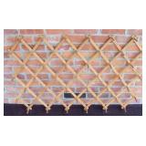 Vintage 45 Peg Wooden Accordion Wall Rack