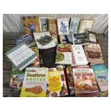 Box cookbooks - church recipes, herbs, taste of