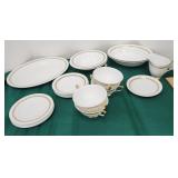 Royal Albert platter serving bowls creamer cream