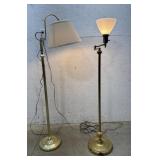 2 Brass Floor Lamps