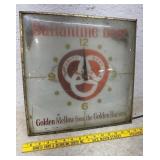 Ballantine beer sign clock  broken glass