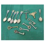 Spoons and keys- birks sterling