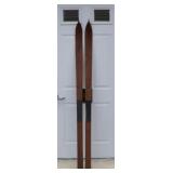 Antique Northland Wooden Snow Skis 71" long