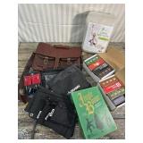 Leather messenger bag, Husky zipper bags, canvas