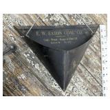 Vintage dust pan E. W. Eaton Coal Co. advertising