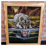 Vintage Ernesto Sanchez Wolf Reflection "Coyote