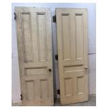 Pair of interior wooden doors 30x90