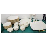 Lennox china platters plates cups and saucers etc