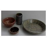 4 Pcs Beaumont Brothers Pottery Spongeware BBP