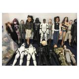 Action figure lot with bag of accessories - Star