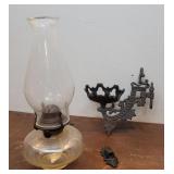 Socony oil lamp with bracket