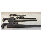 4 Pipe Wrenches Rigid, Tremont,