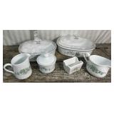 Corelle/Corning Callaway baking dishes, cream and