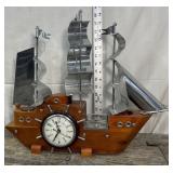 MCM Untied nautical mantel clock and light
