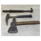 Hatchet. Hammer, nail puller
