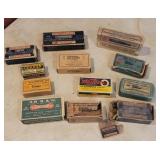 Grouping of vintage ammunition boxes (most full