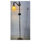 Iron goose neck floor lamp