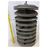 Swivel parts cabinet