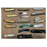 Lot of pocket knives