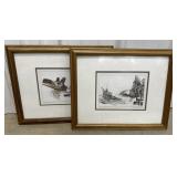 2 Michael Duncan Canadian artist prints - Wings