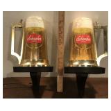 Schaefer Beer Lights *some damage, one lights up