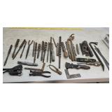 Beam augers, block plane, wrench, etc