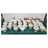 Lot of Royal Albert tea cups and cream soups